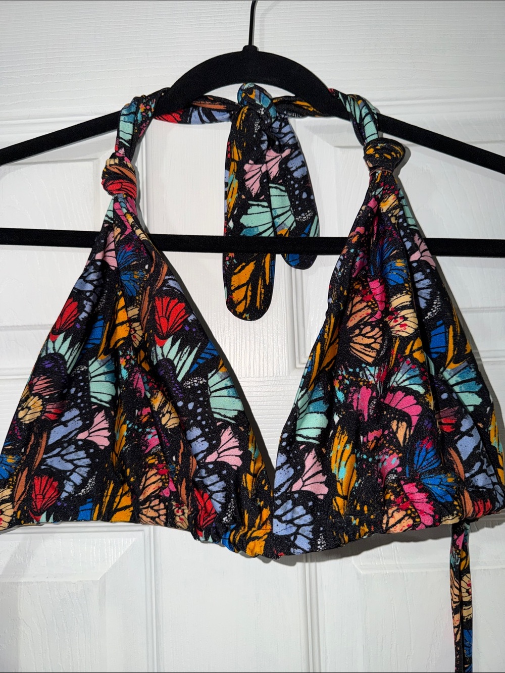 JMP The Label Lagos Bikini Top in Mariposa Butterfly Print
